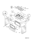 Схема №1 ACM 404/1 с изображением Держатель для плиты (духовки) Whirlpool 482000017321