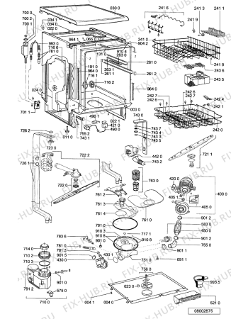 Схема №1 GSF PACIFIC WS с изображением Обшивка для посудомоечной машины Whirlpool 481245371735