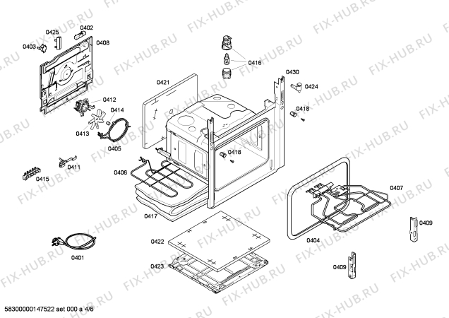 Схема №1 HCE744253R с изображением Кронштейн для плиты (духовки) Bosch 00604732