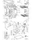 Схема №1 ADP 4540 WH с изображением Панель для электропосудомоечной машины Whirlpool 481245373355