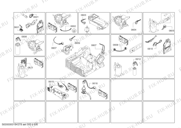 Схема №2 WT45W530FG iQ700 selfCleaning condenser с изображением Силовой модуль запрограммированный для сушильной машины Siemens 00637501