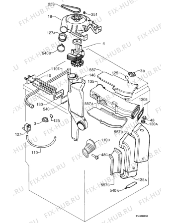 Взрыв-схема стиральной машины Aeg Electrolux L14700VIT - Схема узла Dryer 265