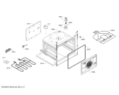 Схема №3 3CVX468PB с изображением Фронтальное стекло для электропечи Bosch 00772192