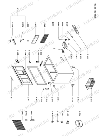 Схема №1 AFG 073 AFG 073/G с изображением Дверь для холодильника Whirlpool 481944268591