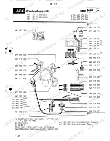 Взрыв-схема комплектующей Aeg KB 85 F - Схема узла Section5