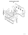 Схема №2 YMER7660WW с изображением Панель для плиты (духовки) Whirlpool 482000011742