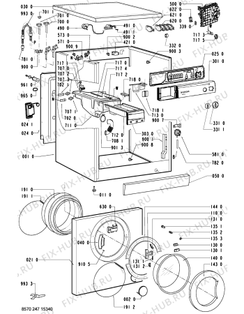 Схема №1 AWM1403 (F092371) с изображением Наставление для стиралки Indesit C00360558