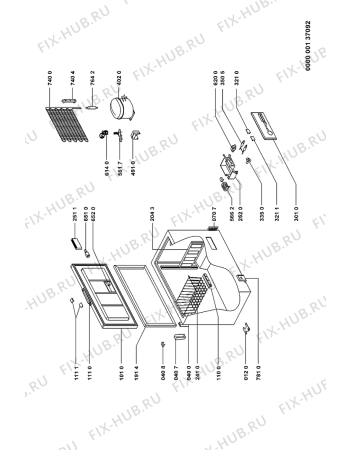 Схема №1 CFR200A-1 с изображением Дверь для холодильной камеры Whirlpool 481241610243