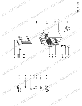 Схема №1 HF1133 AP с изображением Терморегулятор Whirlpool 480132103138