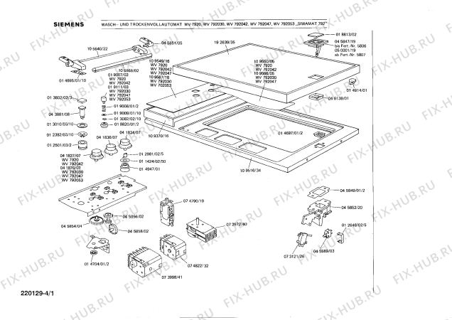 Схема №2 WV792030 SIWAMAT 792 с изображением Переключатель для стиральной машины Siemens 00041836