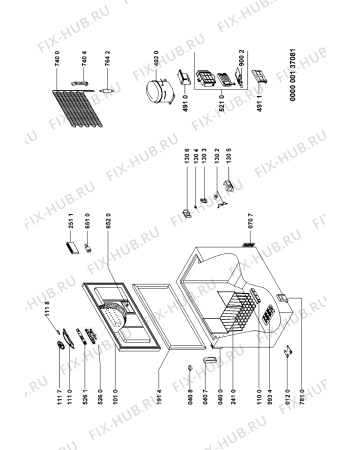Схема №1 AFG 6737 DGT с изображением Дверь для холодильной камеры Whirlpool 481241610267