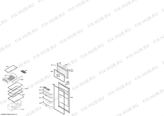 Схема №1 KD29VX10FF с изображением Шарнир крышки для холодильника Bosch 00610977