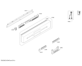 Схема №1 S41N52N1EU с изображением Передняя панель для посудомойки Bosch 00791267