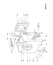 Схема №1 HWU085MBWG с изображением Ручка (крючок) люка для стиральной машины Whirlpool 481249848051