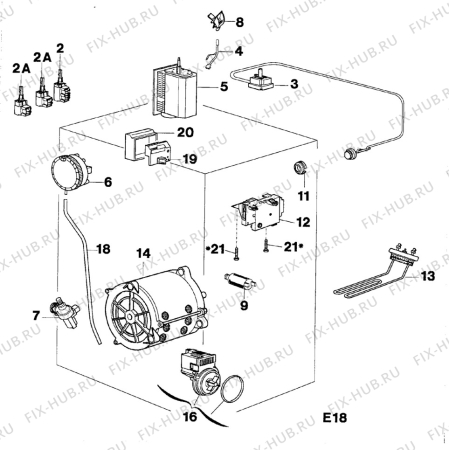 Взрыв-схема стиральной машины Zanussi TL473 - Схема узла Electrical equipment