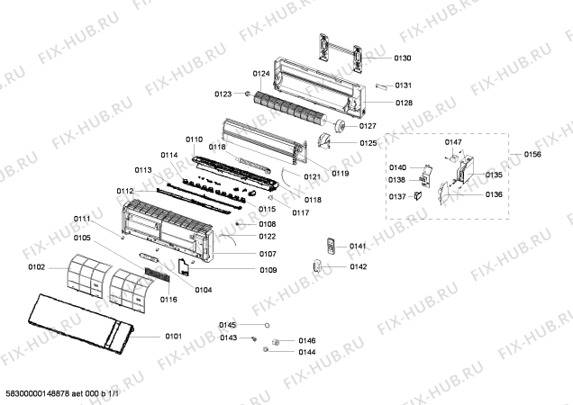 Схема №1 S1ZMI12904 с изображением Шильдик для кондиционера Siemens 00701026