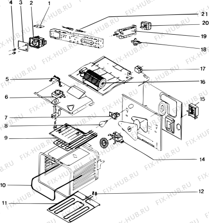 Схема №2 CTA06CEFR (F013998) с изображением Запчасть для плиты (духовки) Indesit C00133579