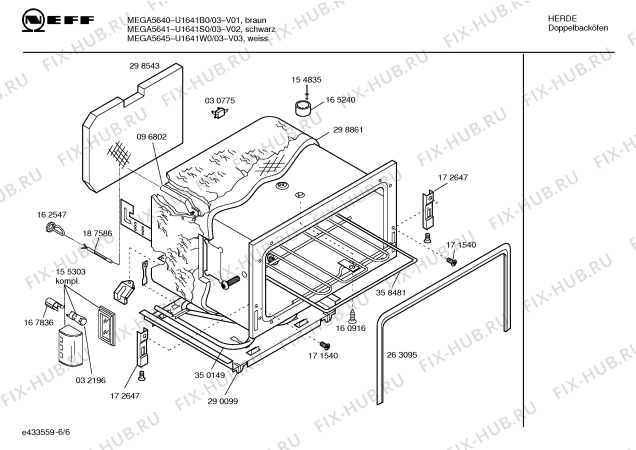 Схема №2 U1641B0 MEGA5640 с изображением Инструкция по эксплуатации для электропечи Bosch 00528440