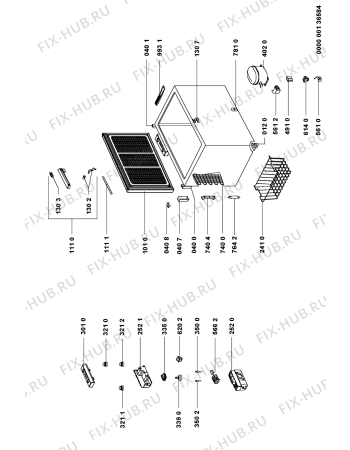 Схема №1 AFE 944/G с изображением Корпусная деталь для холодильника Whirlpool 481241879708