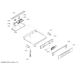 Схема №4 SEMW302BB с изображением Панель для плиты (духовки) Bosch 00473499