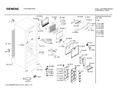 Схема №1 KS40U690GB с изображением Дверь для холодильной камеры Siemens 00242115