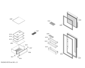 Схема №2 3FSW2300 с изображением Дверь морозильной камеры для холодильника Bosch 00687847