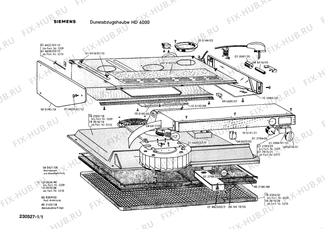 Схема №1 0752201141 DUH102SL с изображением Переключатель для вентиляции Bosch 00072764