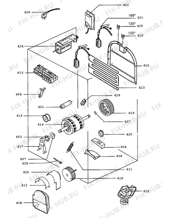 Взрыв-схема стиральной машины Zanussi TD901EC - Схема узла Electrical equipment