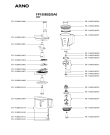 Схема №1 FP1508B1/BA0 с изображением Элемент корпуса для кухонного измельчителя Seb FS-9100018372