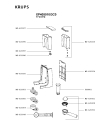 Схема №1 XP405030/3C0 с изображением Криостат для кофеварки (кофемашины) Krups MS-620472