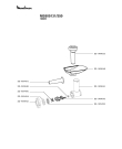 Схема №1 ME626132/350 с изображением Кабель для мясорубки Moulinex SS-1530000086