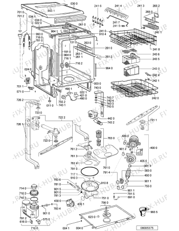 Схема №1 ADP 7515 WH с изображением Микромодуль для посудомойки Whirlpool 481221479724