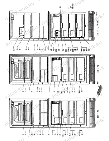 Взрыв-схема холодильника Unknown TR1178 - Схема узла C10 Interior