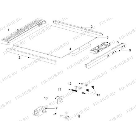 Взрыв-схема холодильника Electrolux EU0945T/JPN - Схема узла Electrical equipment 268