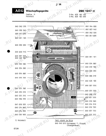 Схема №1 LAV800 с изображением Всякое Aeg 8996450350708