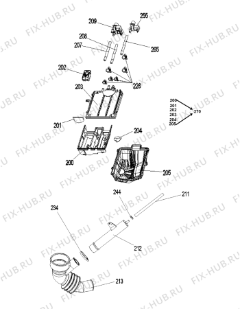 Схема №3 AWG 5052/M с изображением Рамка для стиралки Whirlpool 480111103434