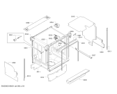 Схема №3 SMV40E50EU с изображением Передняя панель для посудомоечной машины Bosch 00705714