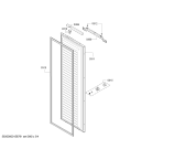 Схема №1 RF287303CN Gaggenau с изображением Дверь для холодильной камеры Siemens 00716048