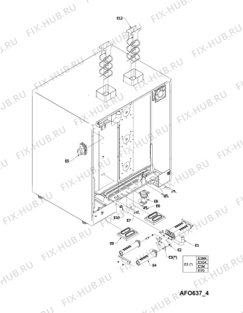 Схема №3 AFO 637 с изображением Дверца для плиты (духовки) Whirlpool 482000018264