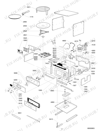 Схема №1 AMW 510 IX с изображением Панель управления для свч печи Whirlpool 481245350304