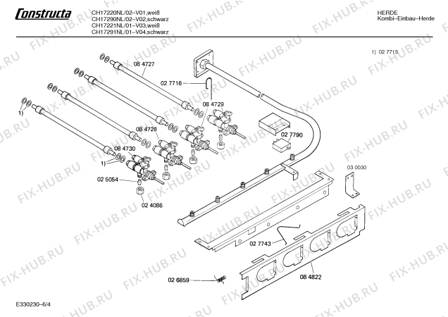 Схема №2 CH17220NL CH1722 с изображением Панель для электропечи Bosch 00282645