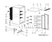 Схема №1 WGK 0800 A++ с изображением Заглушка для холодильника Whirlpool 482000012759