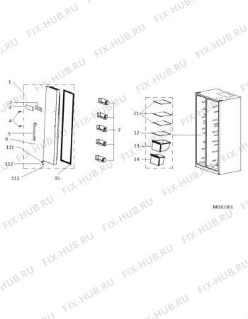Схема №2 SXBHAE930 (F105546) с изображением Компрессор для холодильной камеры Indesit C00513109