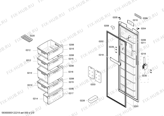 Схема №1 GSPFUQ2CH с изображением Панель управления для холодильника Bosch 00667088