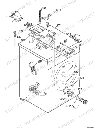 Взрыв-схема стиральной машины Zanussi ZWD71463W - Схема узла Hydraulic System 272