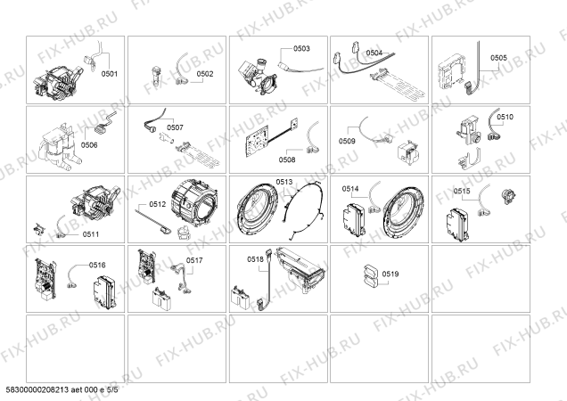 Схема №1 WDU286690W с изображением Корпус для стиралки Siemens 00716506