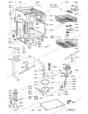 Схема №2 ADG 8533 FD с изображением Микромодуль для посудомоечной машины Whirlpool 481221838594
