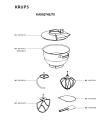 Схема №4 KA902744/70 с изображением Холдер для кухонного измельчителя Krups MS-5990447