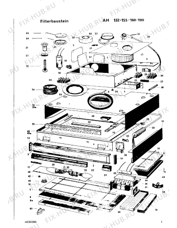 Схема №1 AH132190 с изображением Фильтр для вытяжки Bosch 00291051