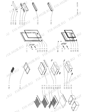 Схема №1 DCO 636/G с изображением Лоток (форма) для холодильника Whirlpool 481946678357